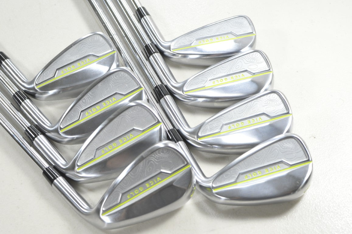 Vice VG102 Lime 5-PW,AW,SW Iron Set Regular Flex KBS Tour 120 RH Steel # 218779