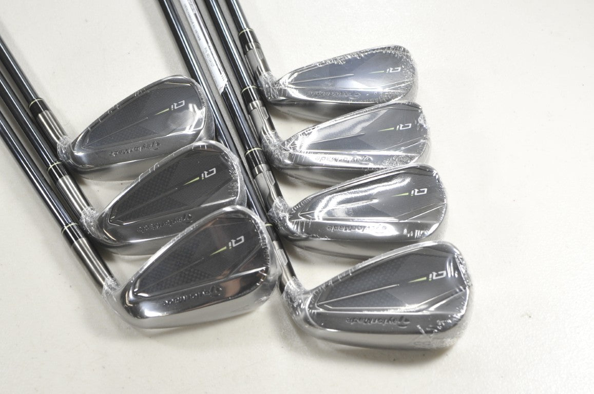 TaylorMade Qi Gunmetal 5-PW,AW Iron Set Regular Flex RH Recoil Graphite # 218748