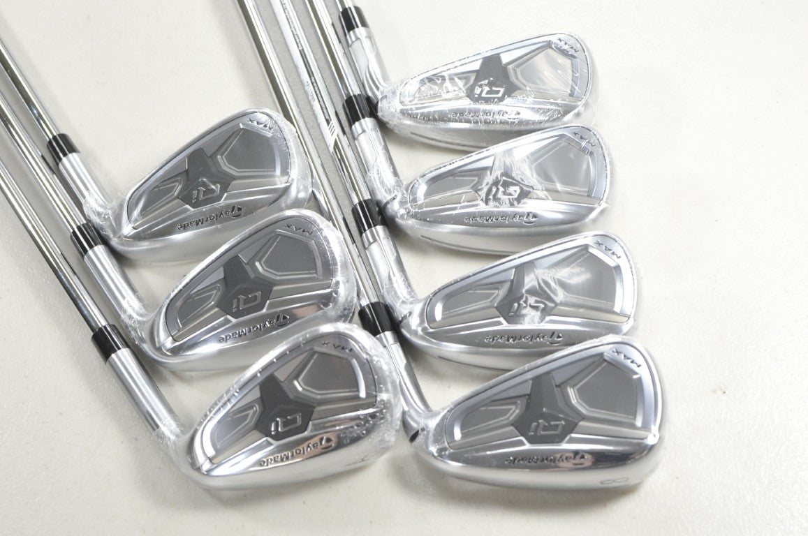 TaylorMade Qi Max 5-PW,AW Iron Set Stiff Flex Right KBS MAX MT 85g Steel #218747