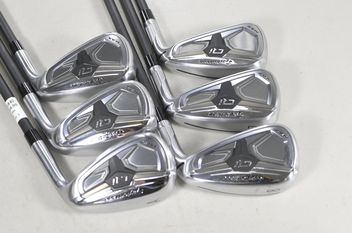 TaylorMade Qi Max 6-PW,AW Iron Set Regular Flex RH Reax 65g Graphite #225840