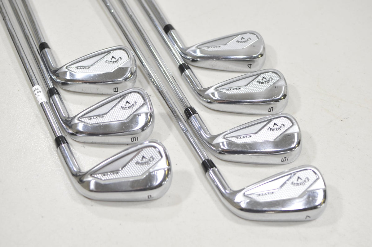 Callaway Elyte HL 4-PW Iron Set Regular Flex Right KBS Max 80 Steel #230448
