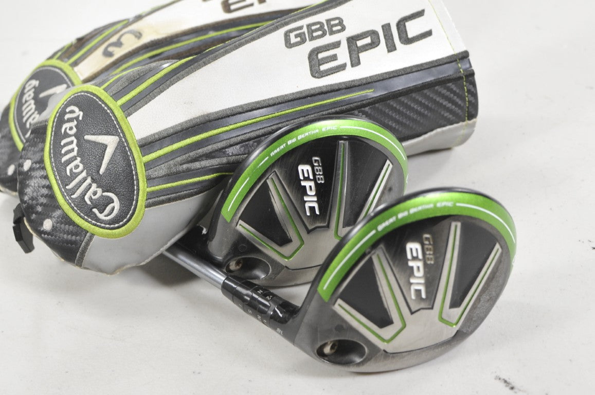 Callaway GBB Epic 3-15* and 5-18* Fairway Wood Set Regular Flex Graphite #219314
