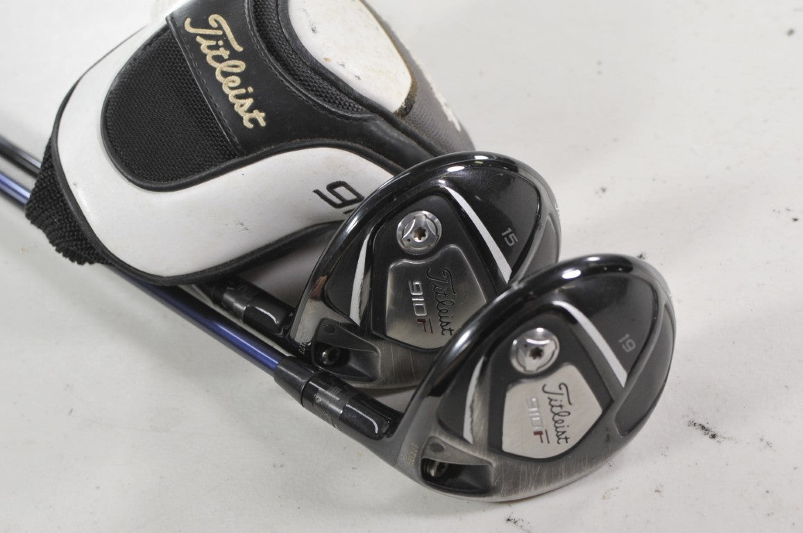 Titleist 910F 3-15* and 5-19* Fairway Wood Set Stiff Flex RH Graphite #219754