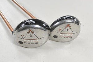 Callaway Big Bertha Fusion 3 and 5 Fairway Wood Set Ladies Flex Graphite #226238