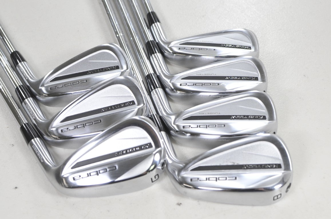 Cobra King Tec X 2025 5-PW,GW Iron Set Stiff Flex KBS Tour Lite Steel # 221598