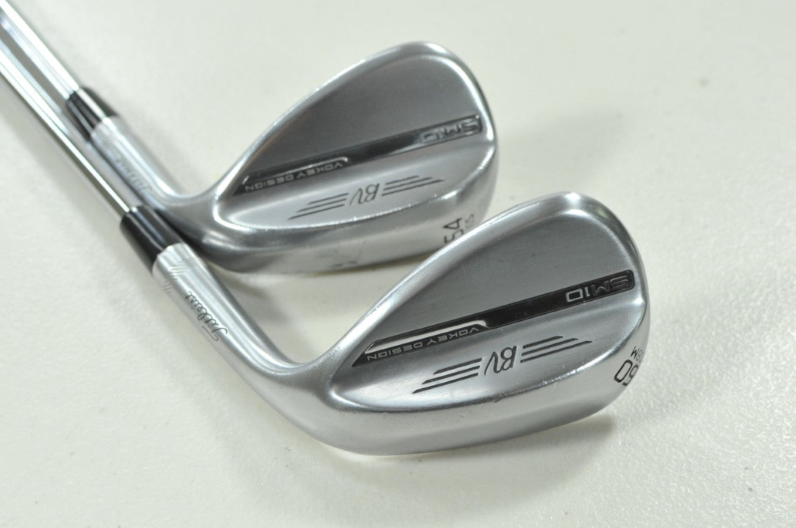 Titleist Vokey SM10 Tour Chrome 54*, 60* Wedge Set Right KBS Tour Steel # 209973