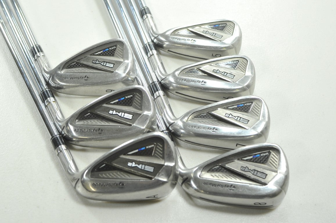 TaylorMade SIM2 Max 5-PW,AW Iron Set Regular Flex Right KBS MAX MT Steel #211391