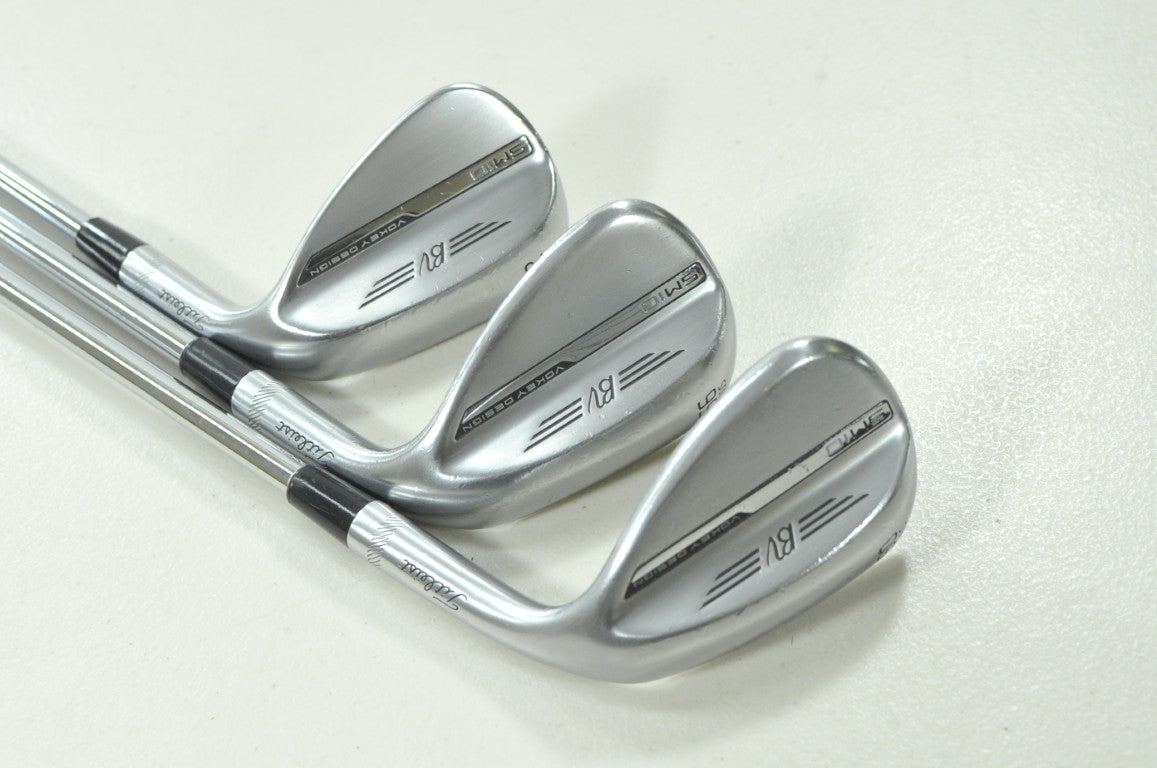 Titleist Vokey SM10 Tour Chrome 52*,56*,60* Wedge Set RH Accra 120 Steel #211047