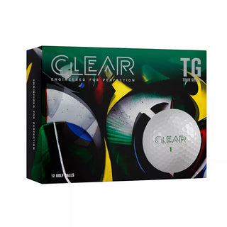 Clear Golf Tour Green Golf Balls - One Dozen