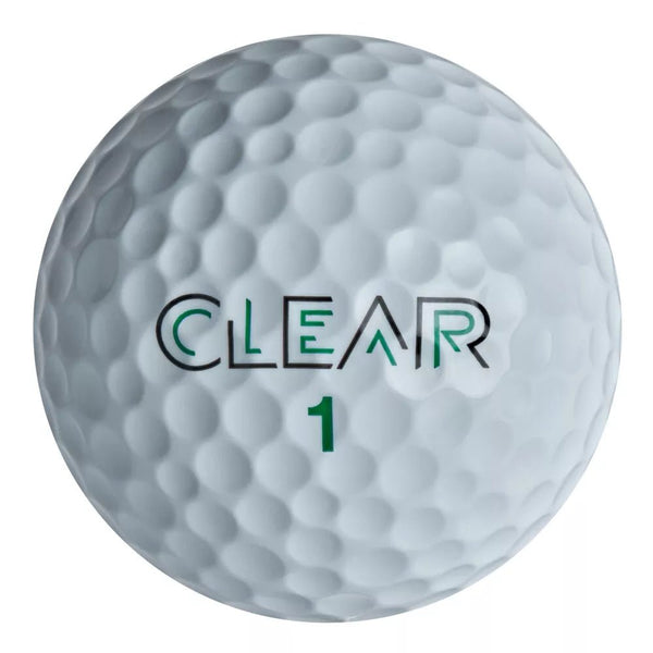 Clear Golf Tour Green Golf Balls - One Dozen - Golf Club Brokers